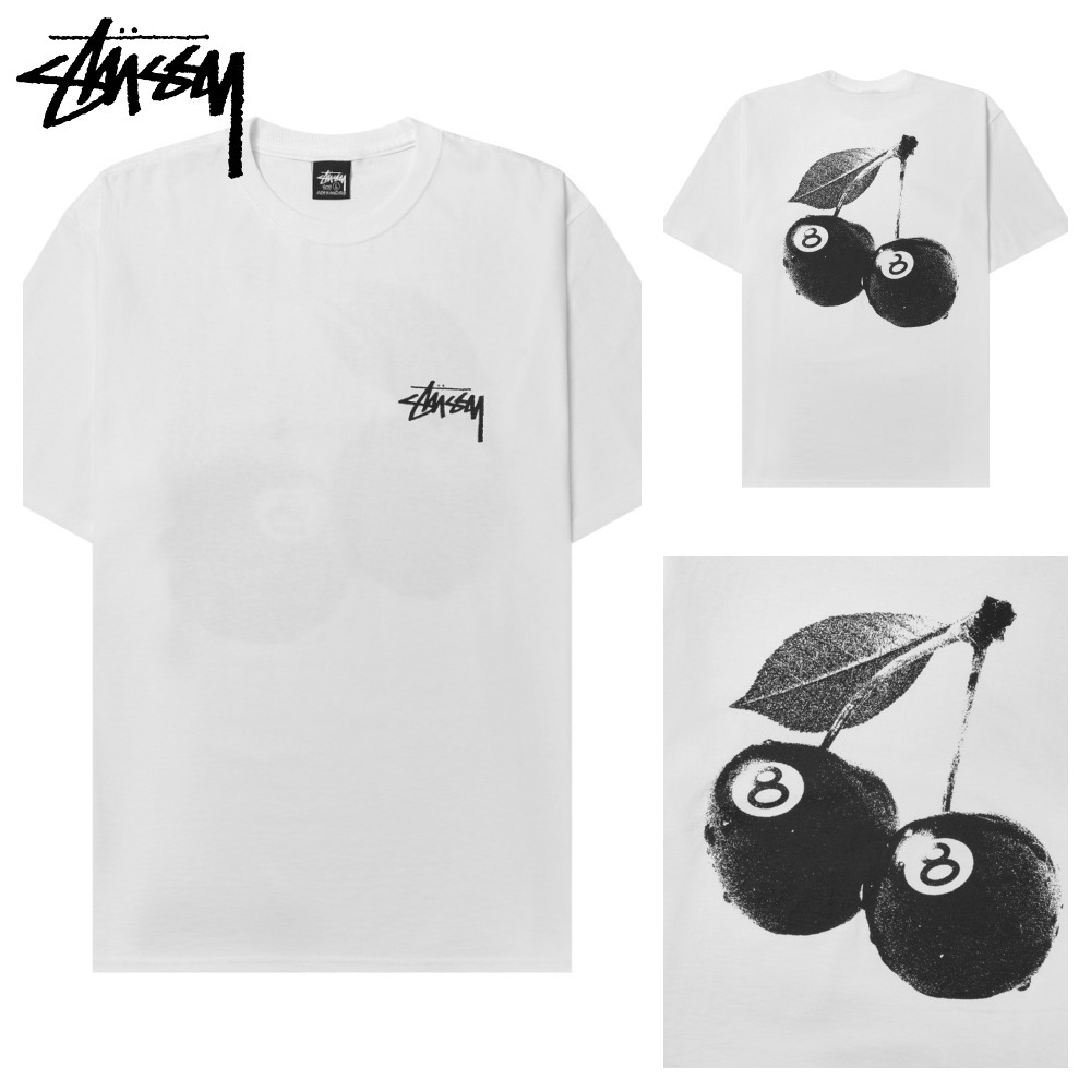 ● Stussy ● Cherries T-Shirt WHITE