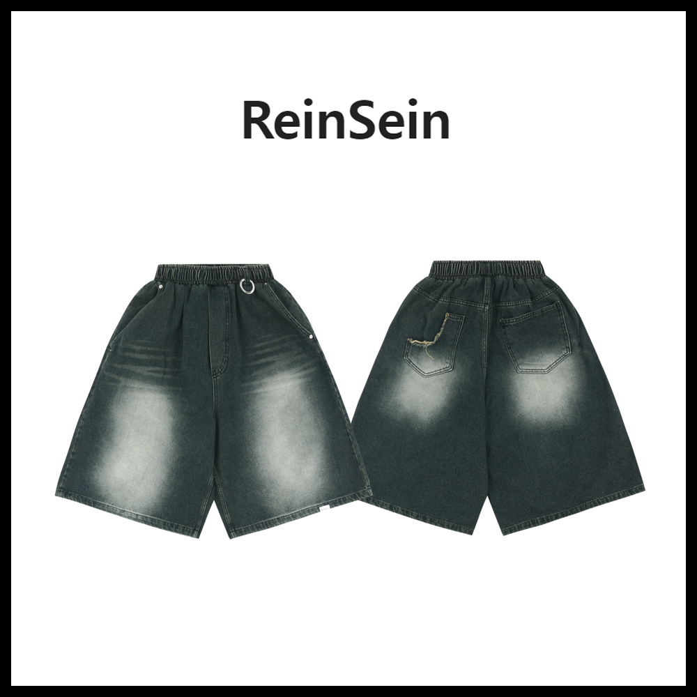 [ReinSein]25SS★Washing damaged pocket denim bermuda