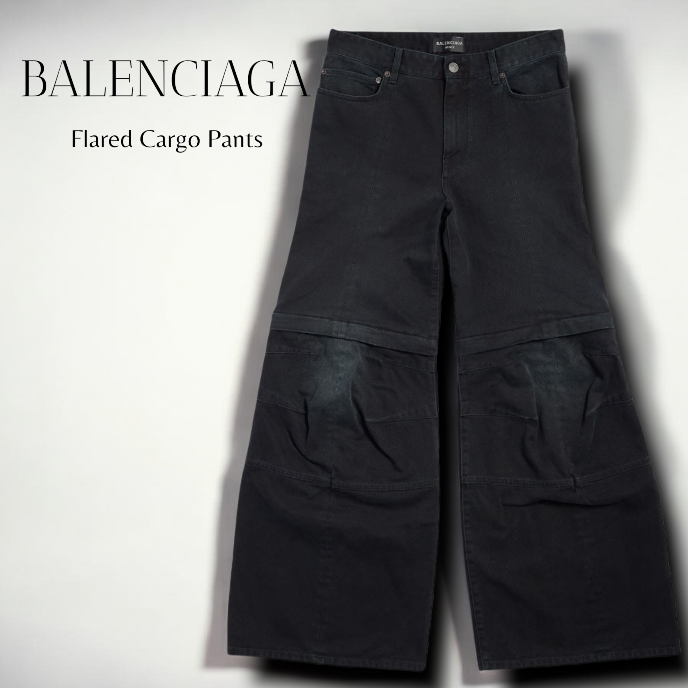 BALENCIAGA＊Flared Cargo Pants デニム カーゴパンツ＊送料込