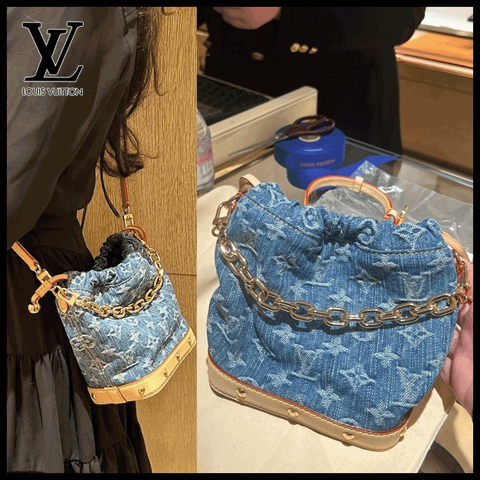 【ポイントに◎】Louis Vuitton ナノ・ノエ デニムバッグ