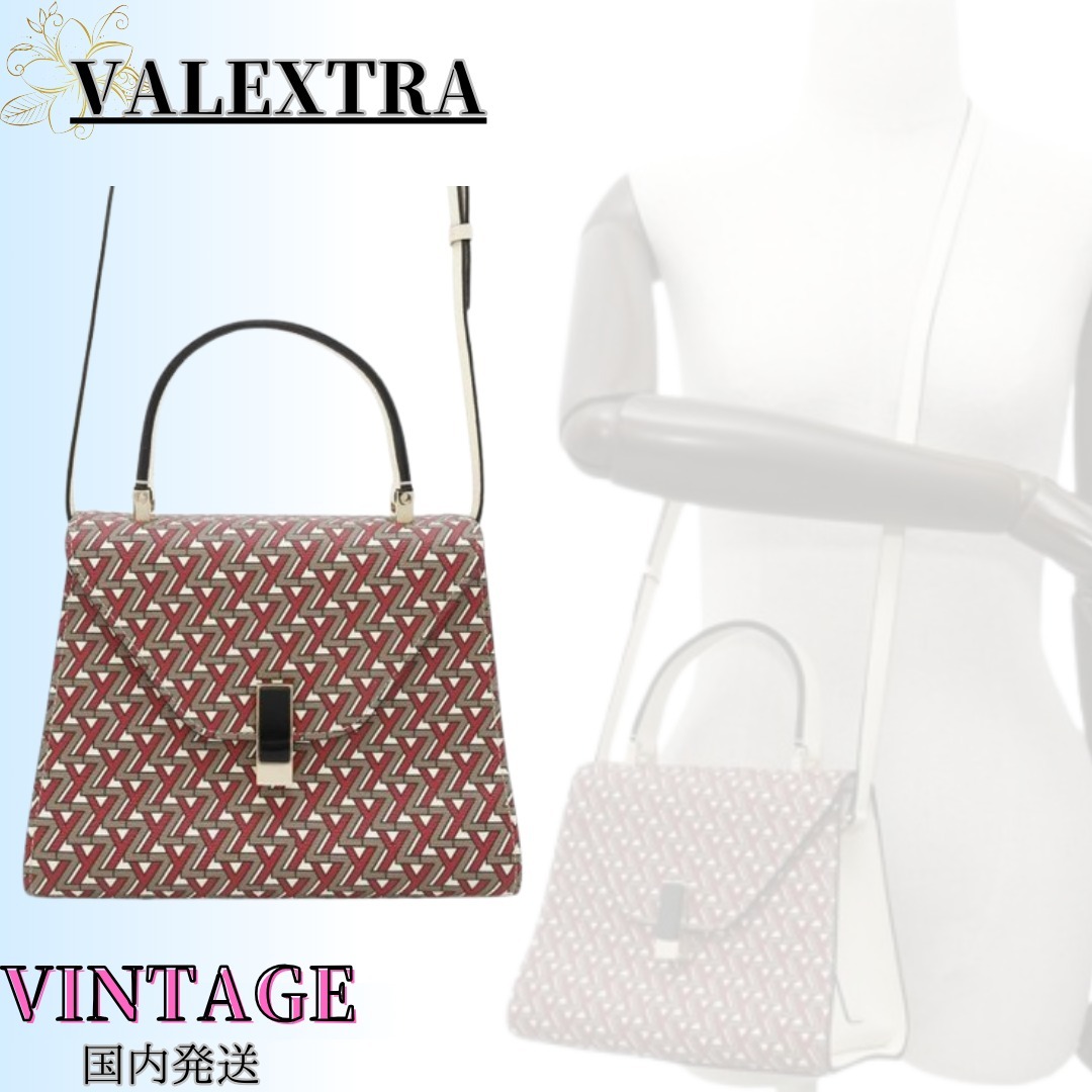 ◆希少◆VINTAGE◆【VALEXTRA】イジィデ*2way*ショルダーバッグ
