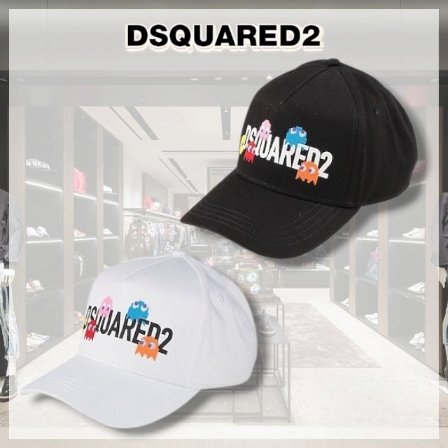 D SQUARED2* コラボ パックマン ブランドロゴ キャップ 帽子