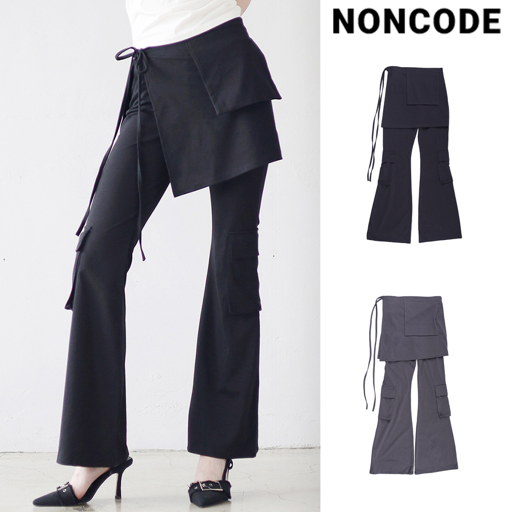 【NONCODE】Loose Pocket Layered Pants