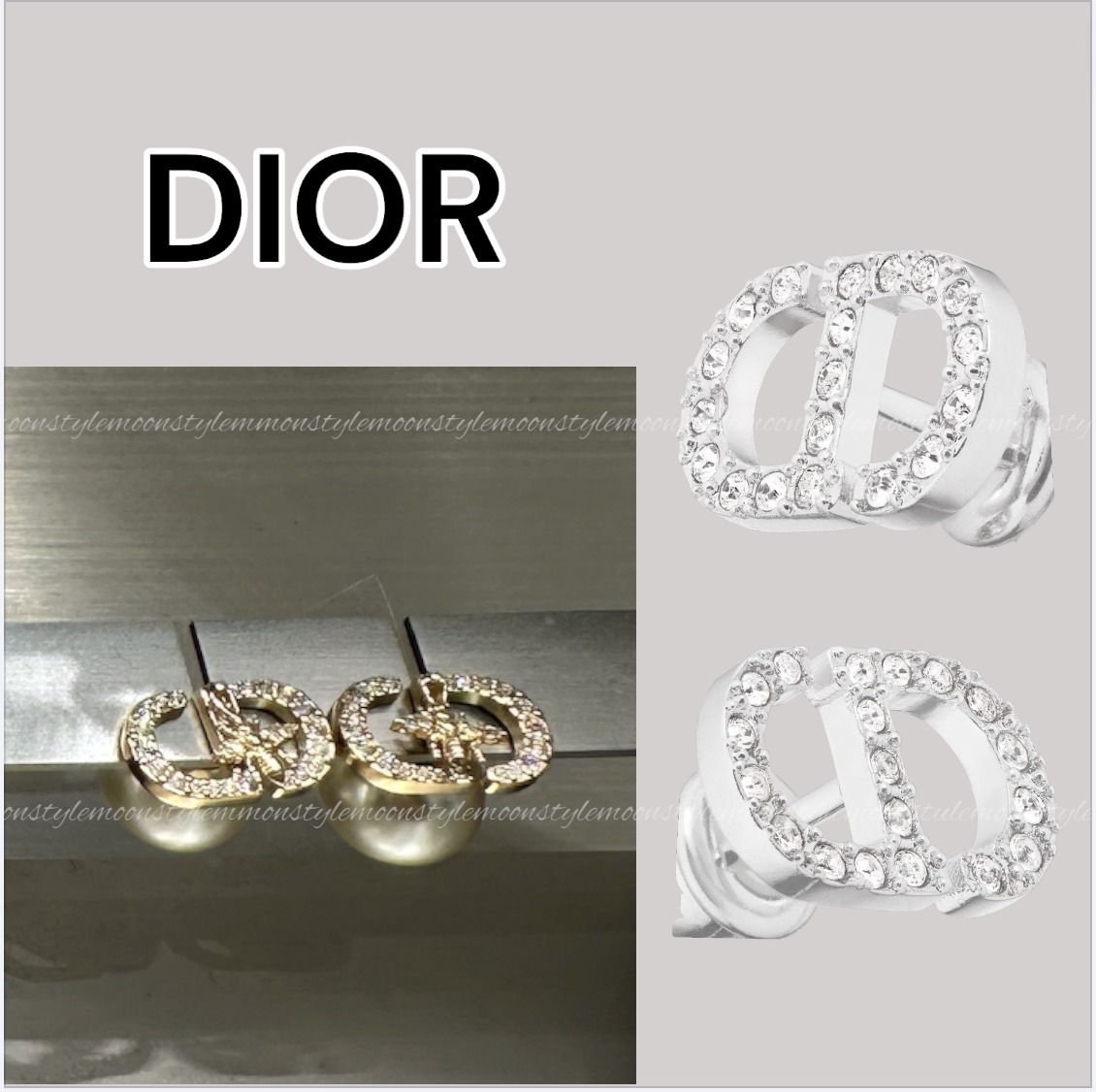 Dior☆ディオール Petit CD ミニ スタッドピアス