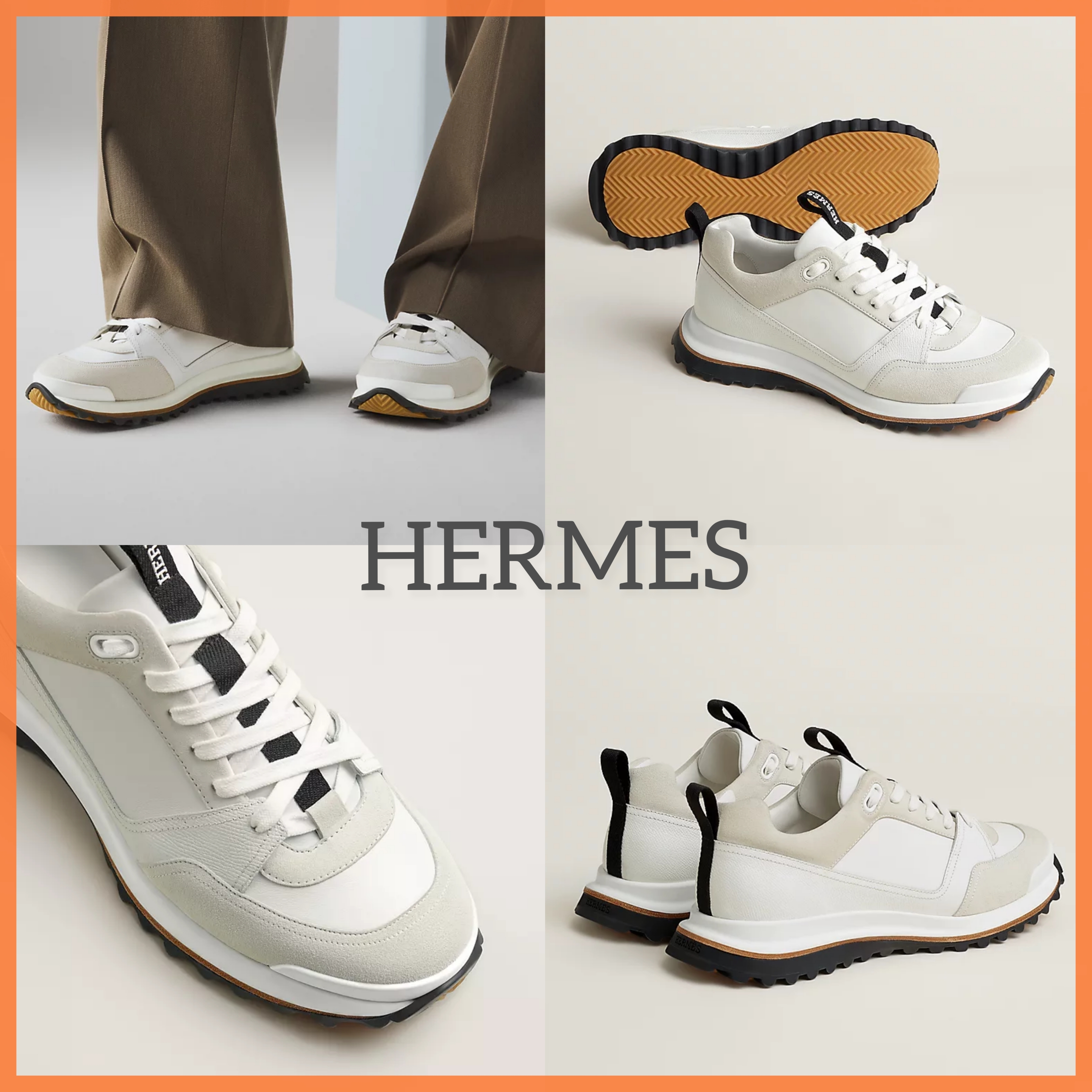 【レア商品★】HERMES メンズ スニーカー Sneakers Leader