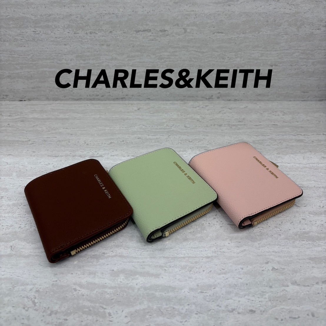 ★CHARLES&KEITH★Keely Top Zip Small Wallet/送料込