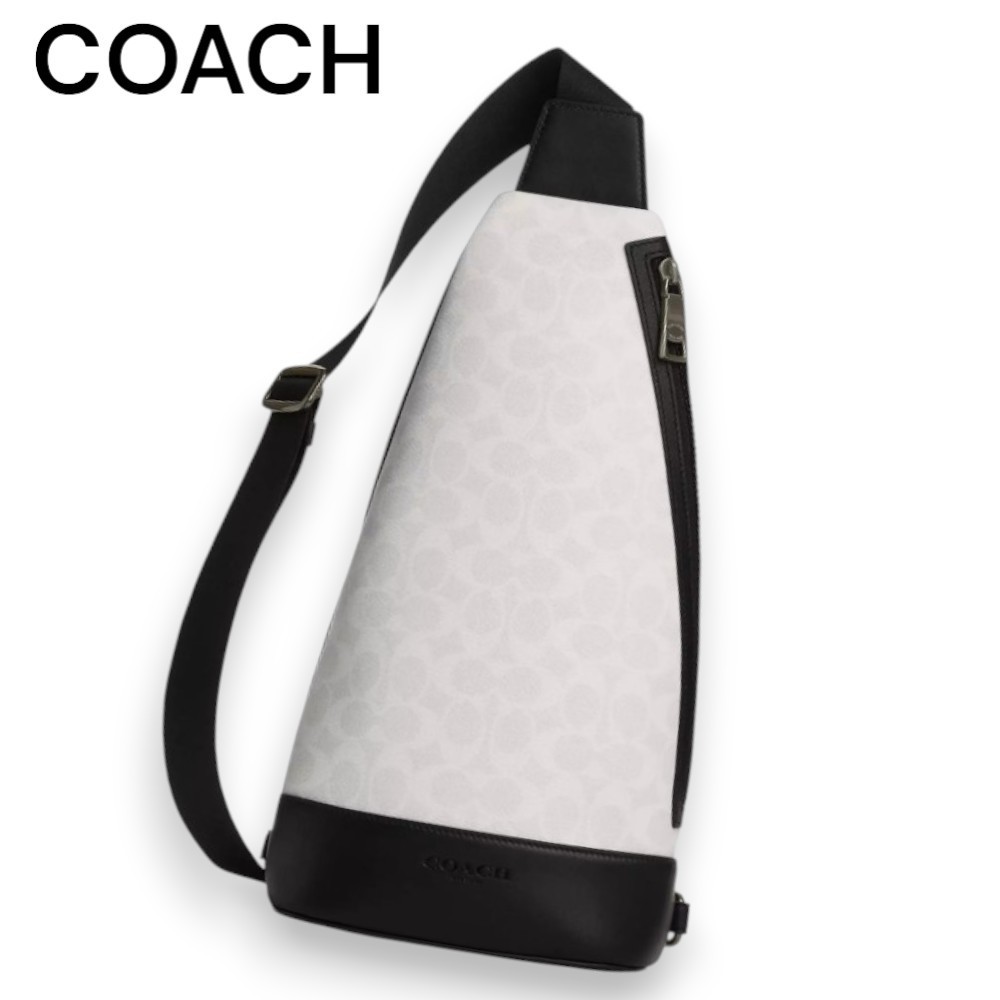収納十分【Coach】シグネチャー ドミニク スリングパック