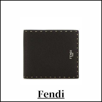 折りたたみ財布 Fendi Selleria Wallet Fendi Selleria Wallet Black Leather Bi-Fold Wallet 7M0193
