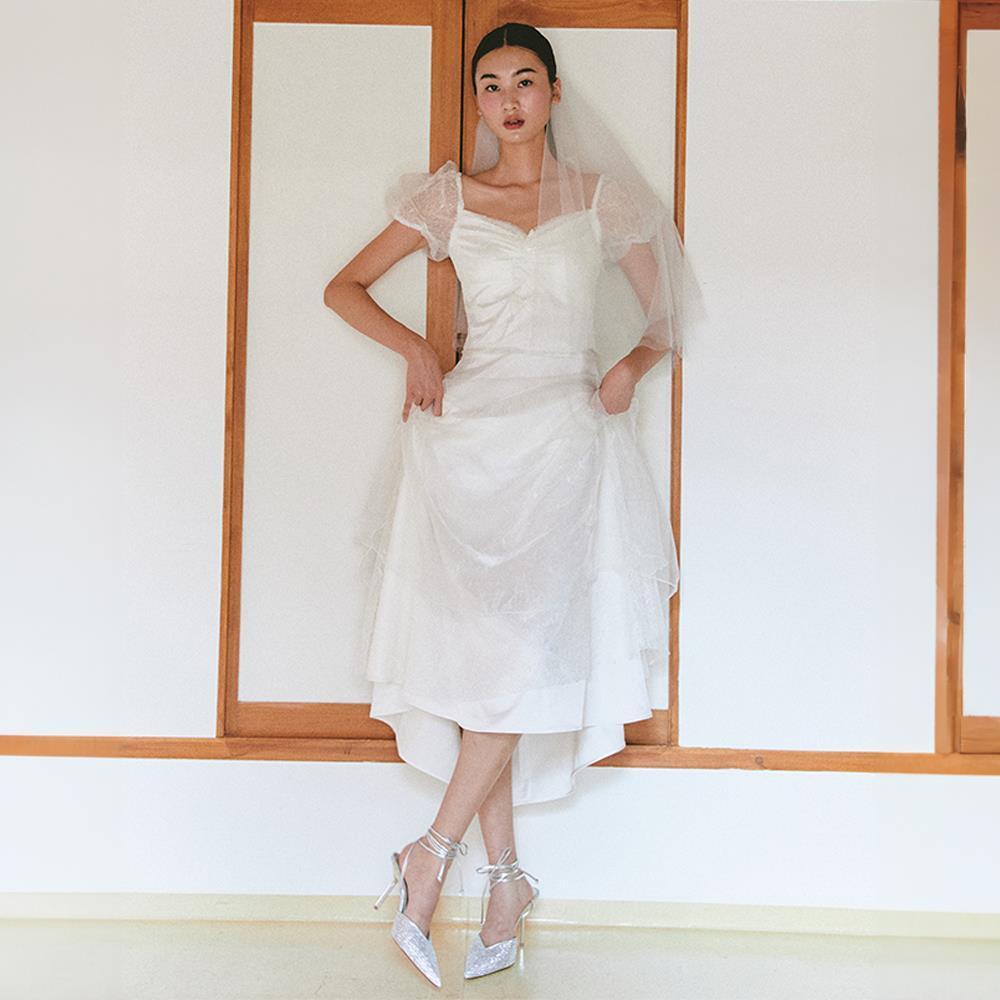 ★GANISONG★ Bridal Celia Dress_white