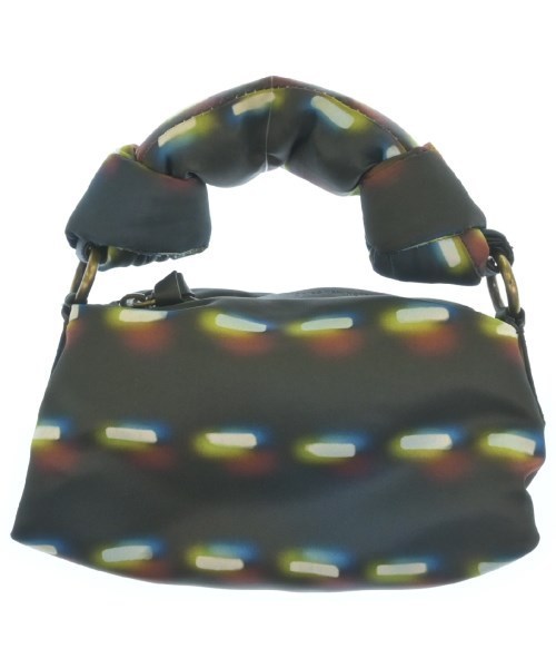 DRIES VAN NOTEN ハンドバッグ 黒x白x赤等(総柄) 2007725A0118