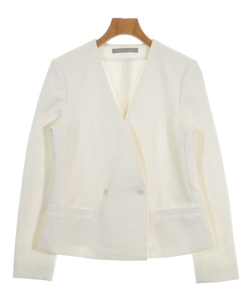 theory luxe ノーカラージャケット 白 0195425Y0191