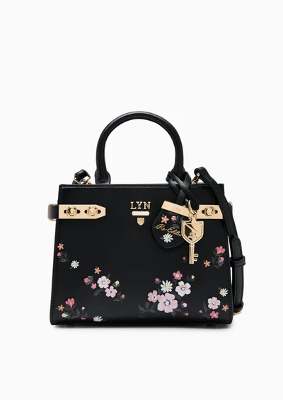 【LYN】Botanic Fineness S トートバッグ ブラックプリント