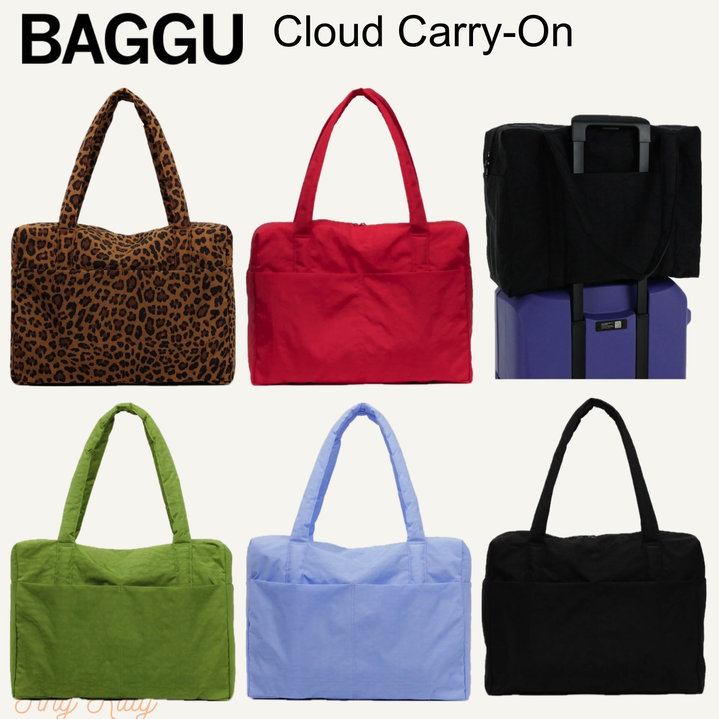 【BAGGU】旅行に☆国内完売色あり☆Cloud Carry-On Bag