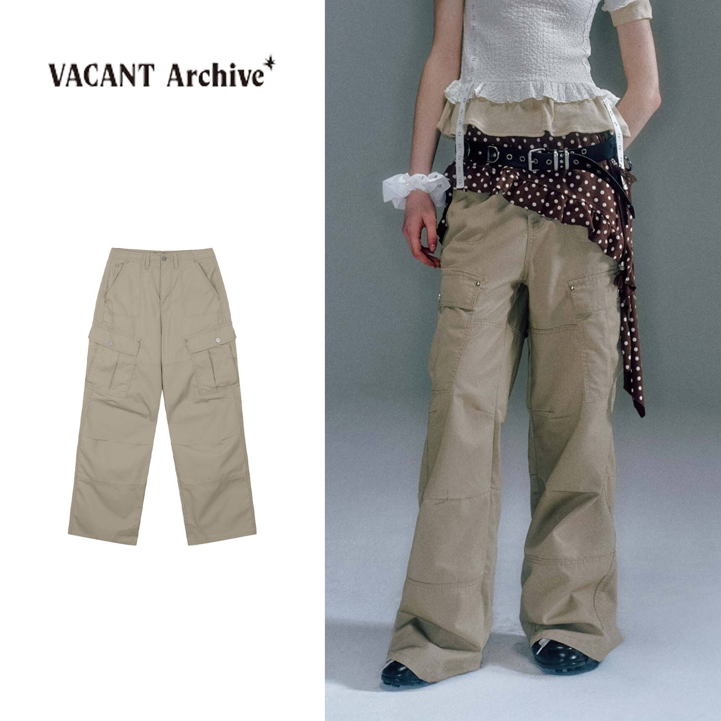 パンツ VACANT Archive : 25SS / WAYEN MILITARY CARGO PANTS (BEIGE)
