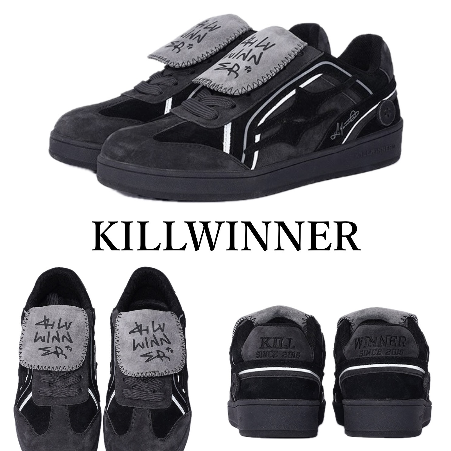 大人気【KILLWINNER】Shooting Star レトロ カジュアルスニーカ