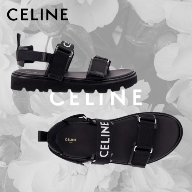 CELINE♡ セリーヌのジャカードキャンバスサンダル