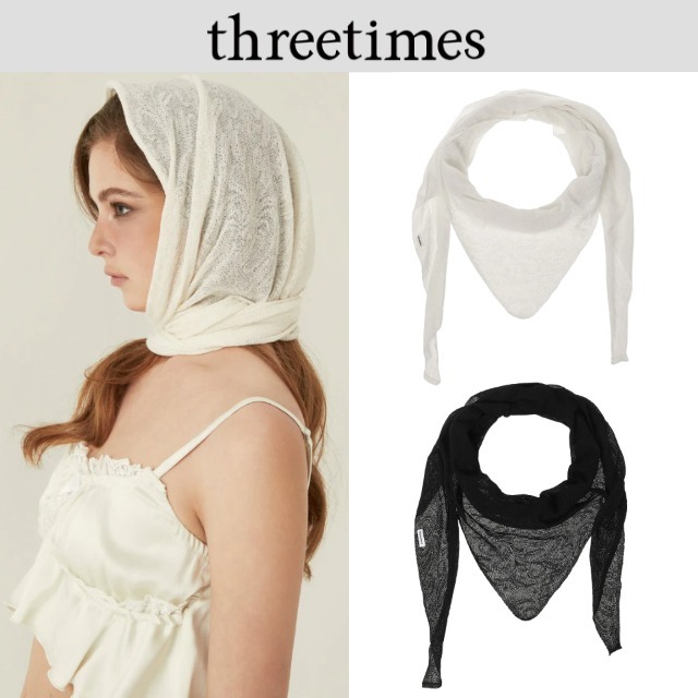【Threetimes】 Caribe scarf 2色