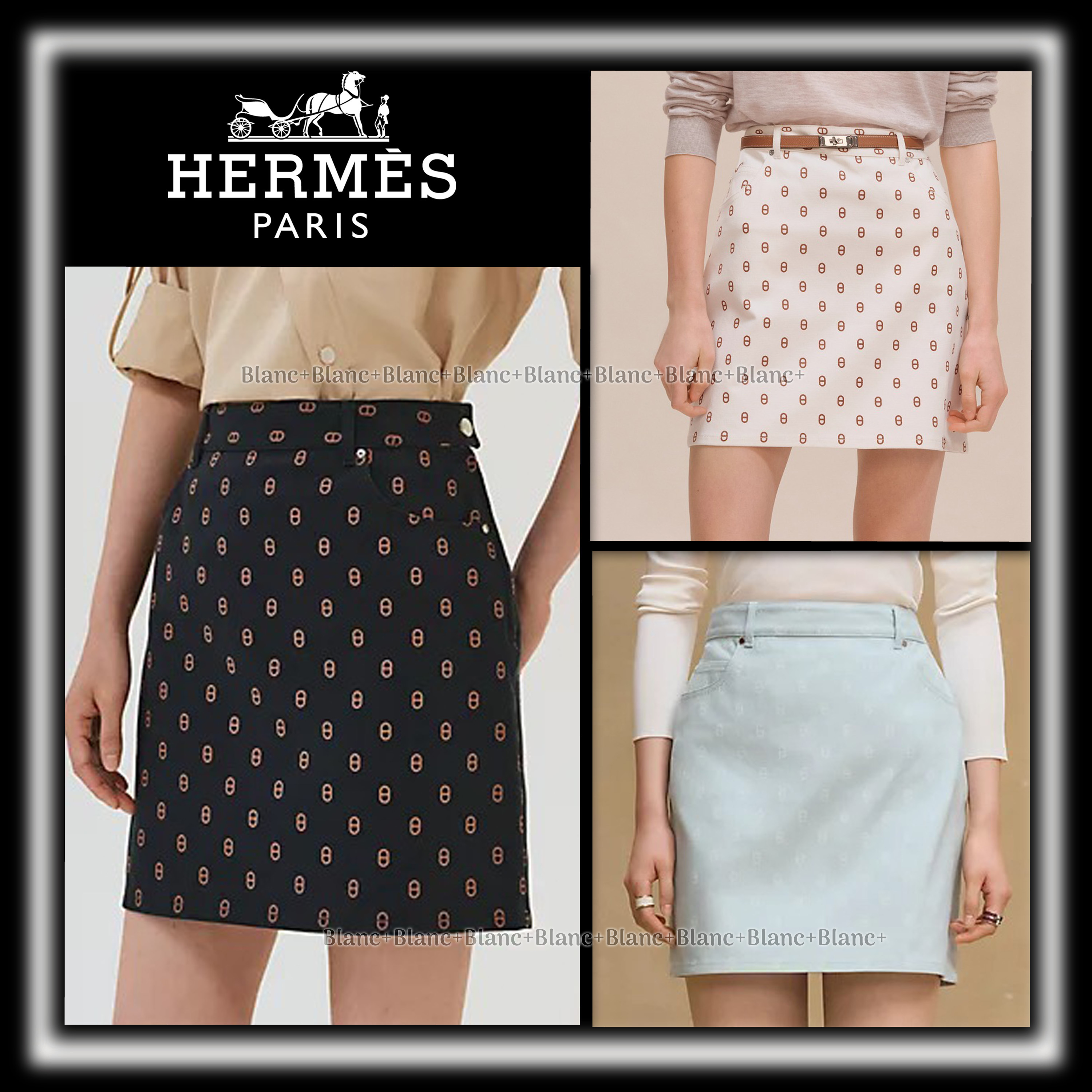 抜け感映える主役【HERMES】「シェーヌダンクル」ミニスカート