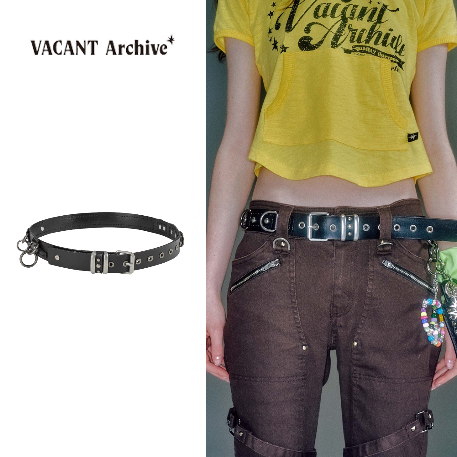 ベルト VACANT Archive : 25SS / SID RING BELT (BLACK)