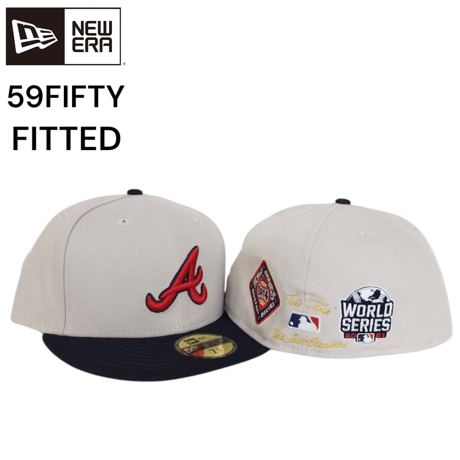 NEWERA ATL ブレーブス MLB 59FIFTY ニューエラ 限定 ネイビー