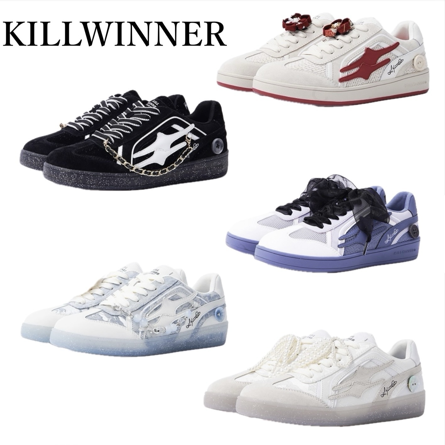KILLWINNER*Shooting Star レトロ 厚底スニーカー カジュアル