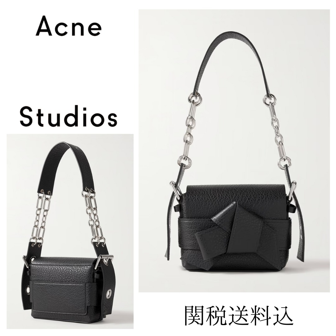 Acne Studios フルグレインレザー ミニメッセンジャーバッグ