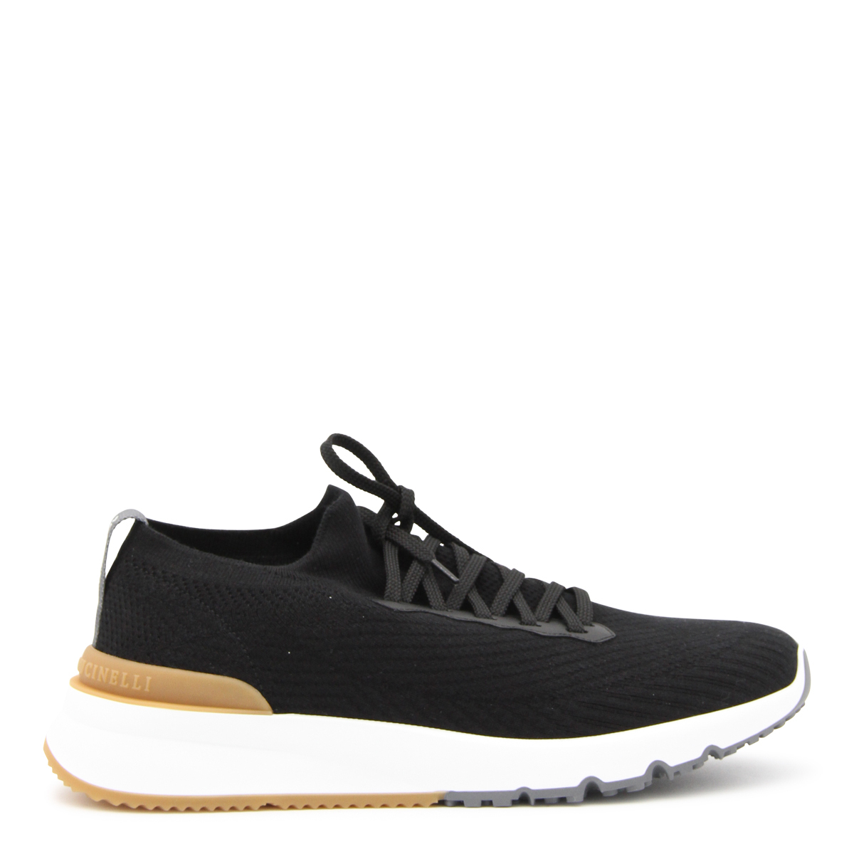 ★関税込み★ BRUNELLO CUCINELLI BLACK LEATHER SNEAKERS