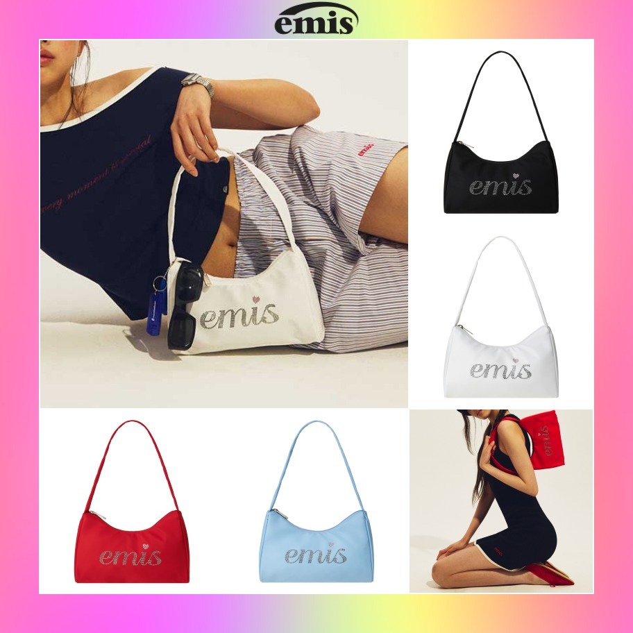 【emis】25HS新作★RHINESTONE HOBO BAG