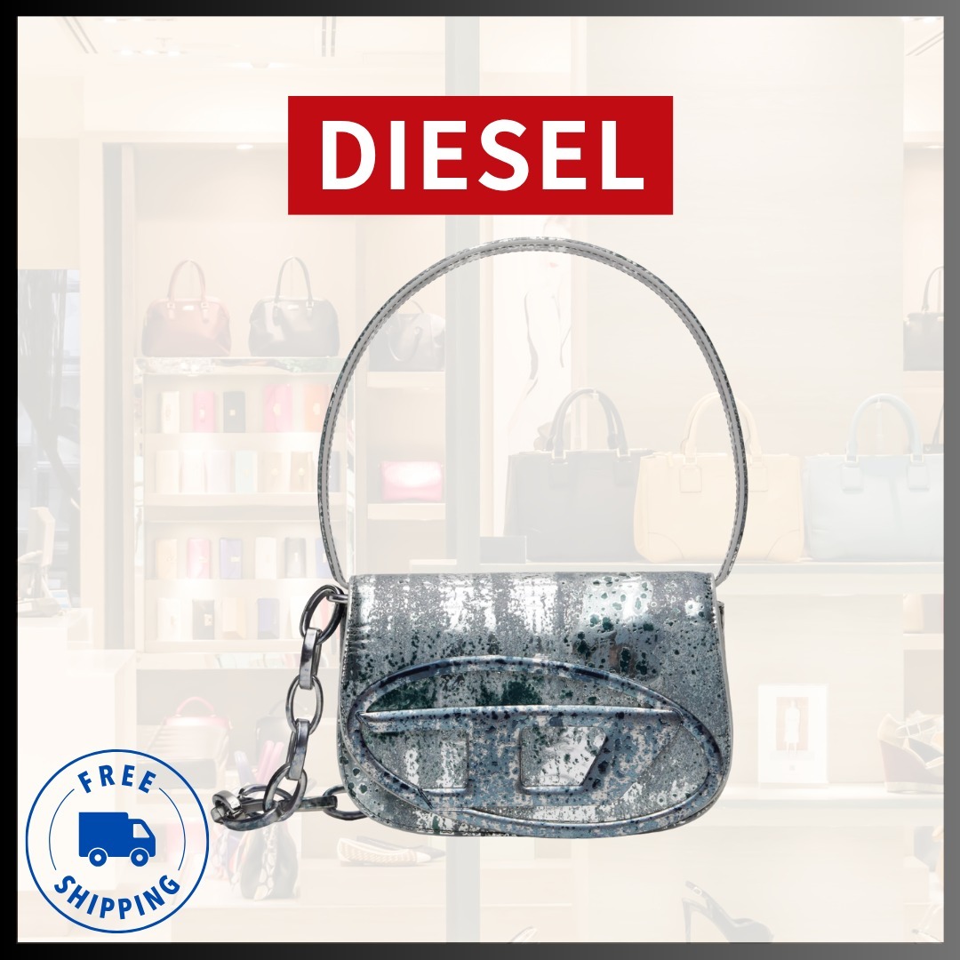 『DIESEL』グレー＆シルバー 1dr バッグ