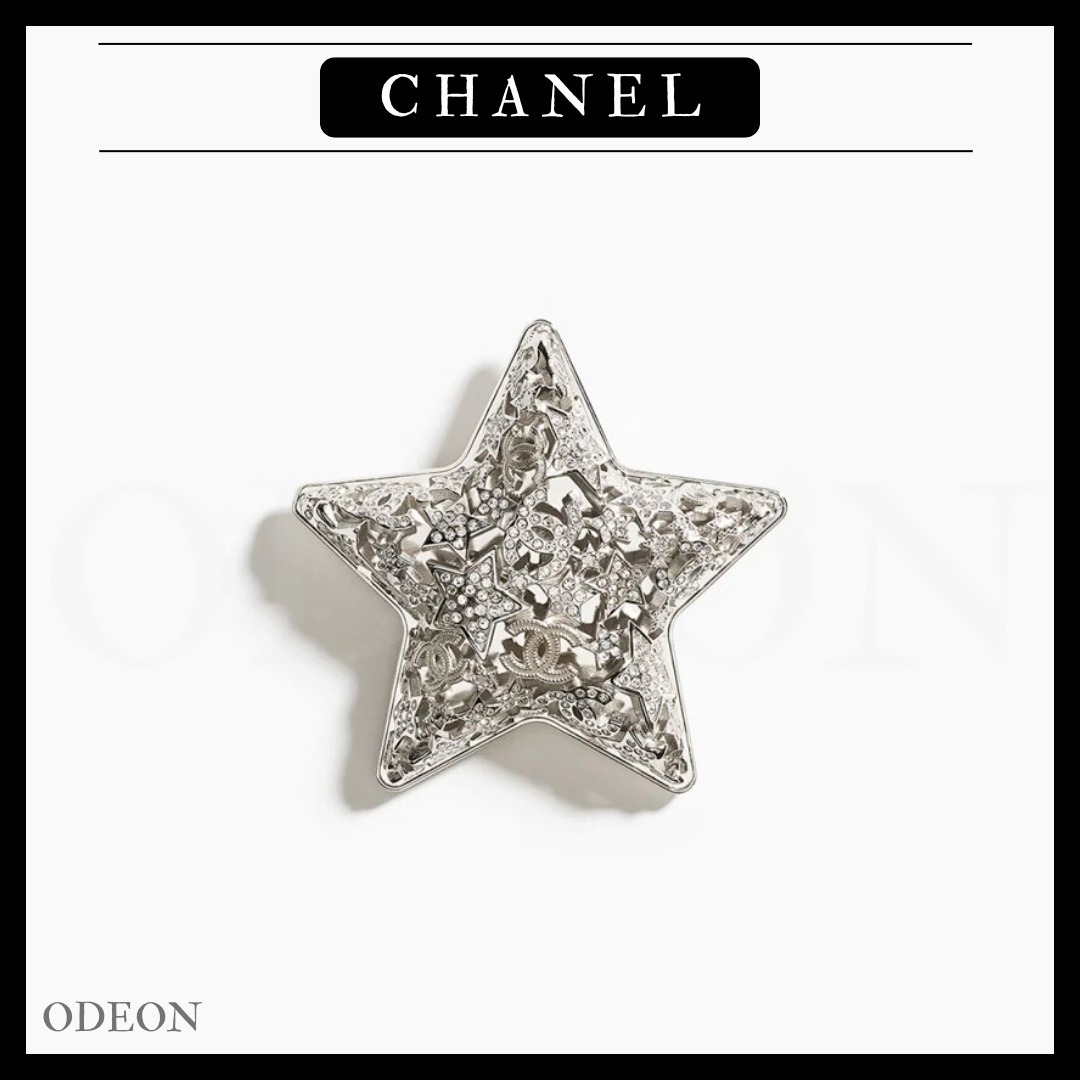 *25A限定♡希少*【CHANEL】CCロゴ 星モチーフ ブローチ