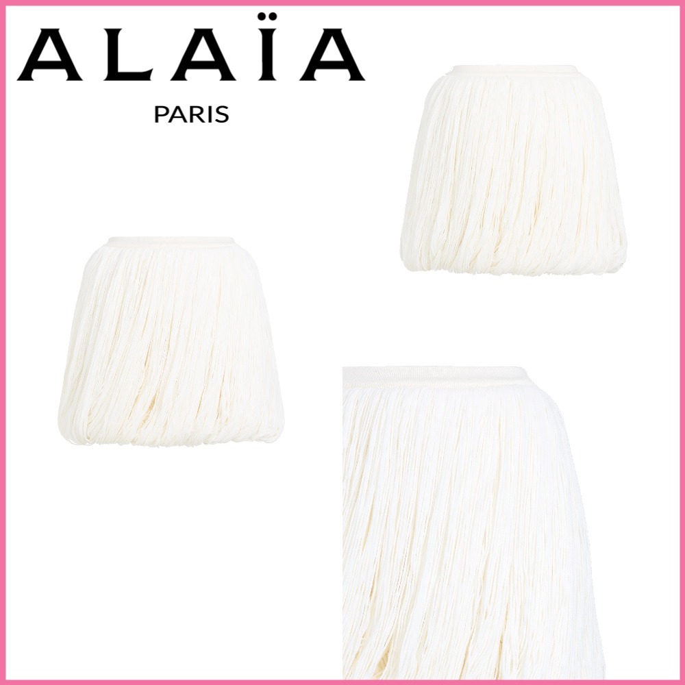 SALE【Alaia】ニット フリンジ ミニスカート