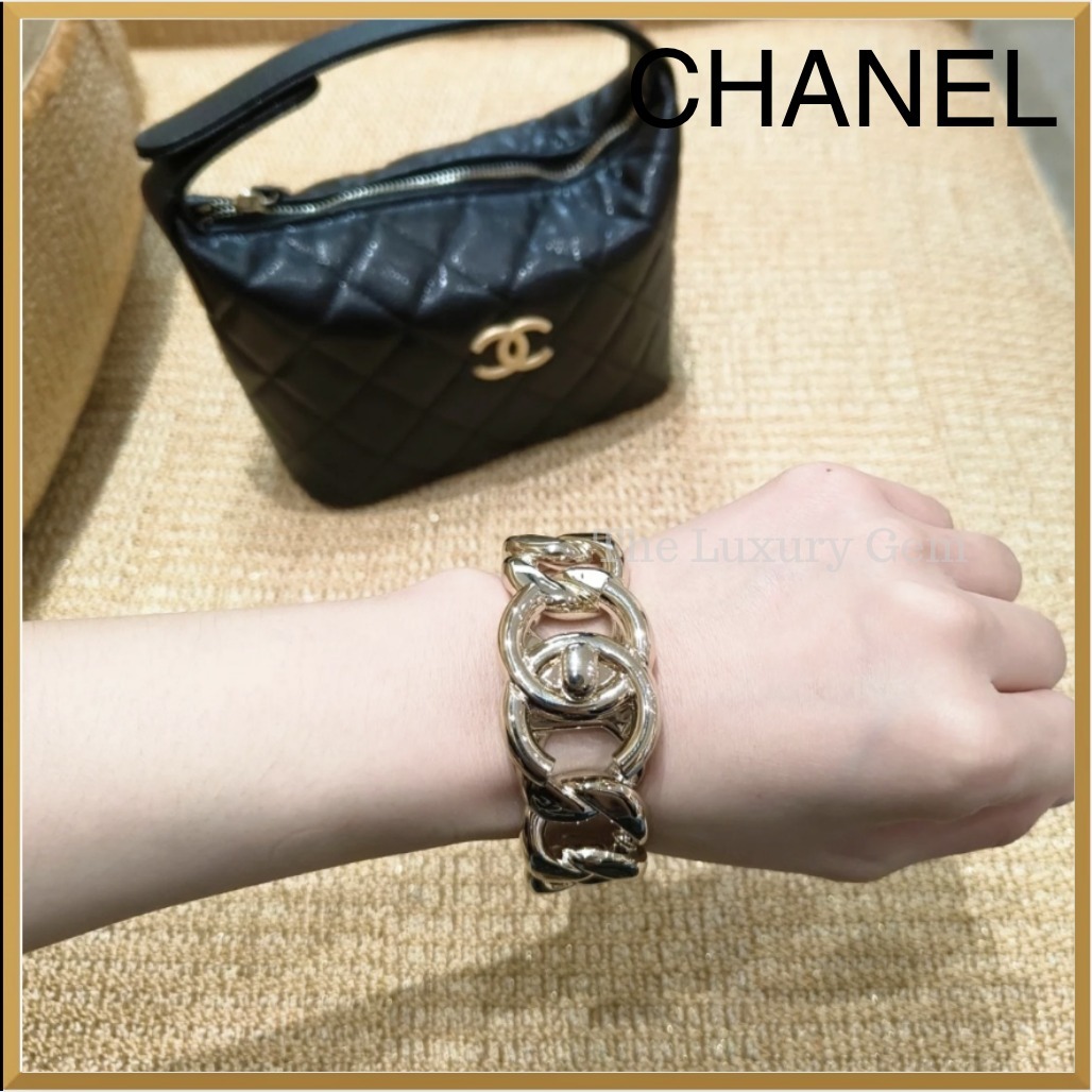 CHANEL バングル メタル & ストラス