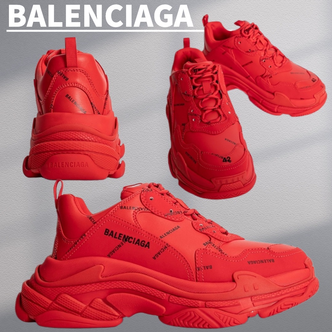 関税込【BALENCIAGA】 アスリートスニーカー Red