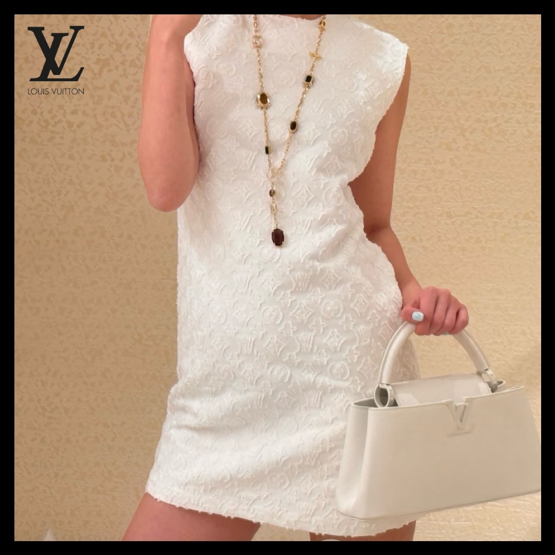 【LV◆エレガント♪可愛い】 Louis Vuitton デニム ドレス