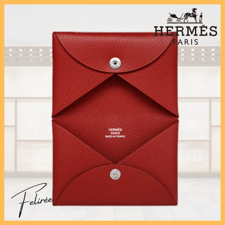 《上質レザーの極み☆》HERMES Calvi カルヴィ カードケース