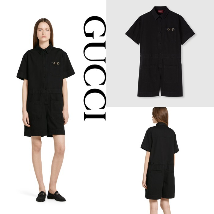 日本未入荷【GUCCI】ホースビット デニム ジャンプスーツ