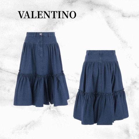 [VALENTINO] デニム ロングスカート