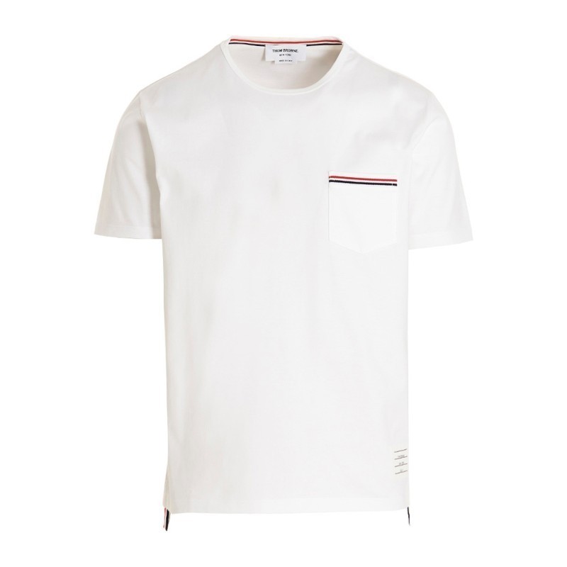 THOM BROWNE 正規品関税込みメンズ半袖TシャツMJS010A 01454 100