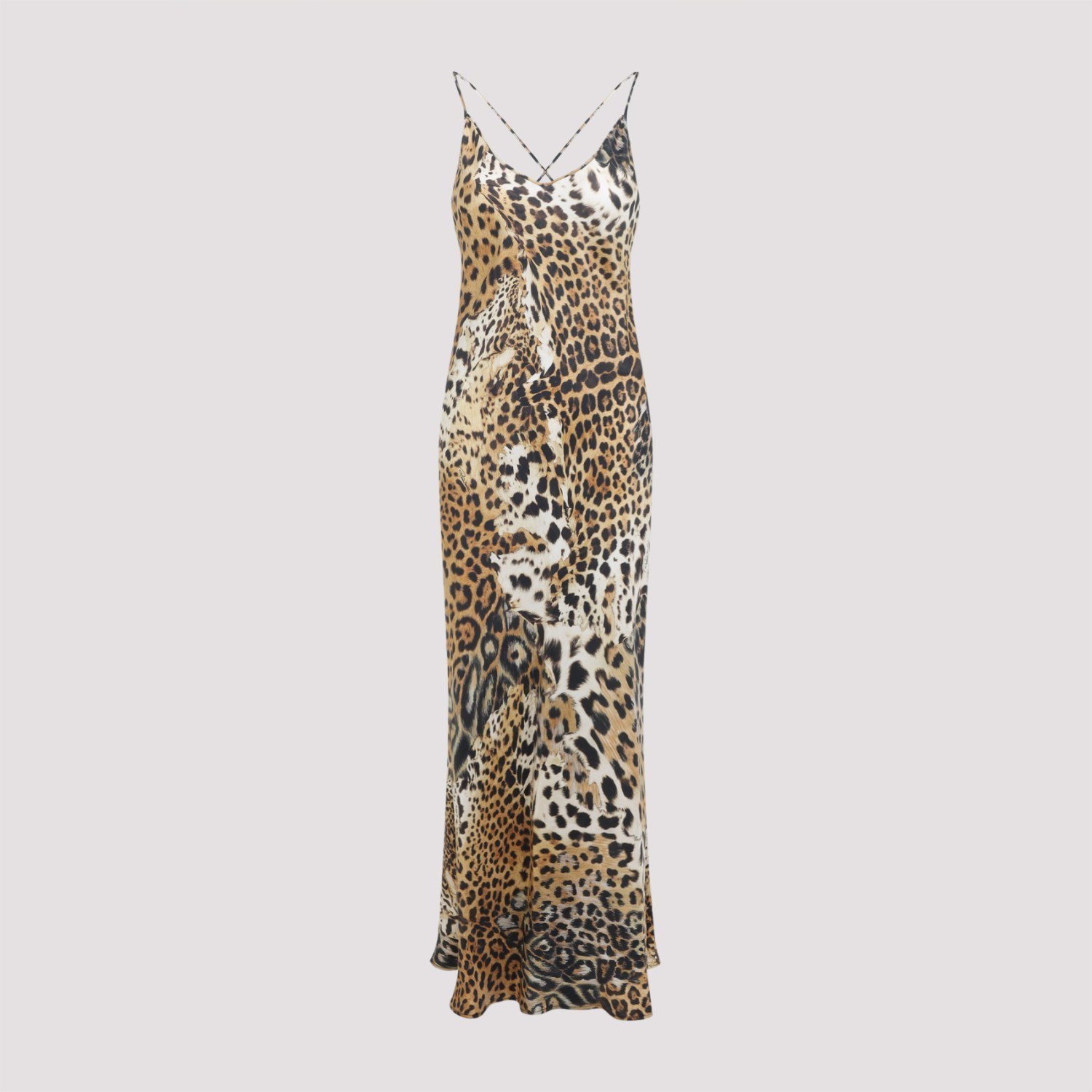 ワンピース ROBERTO CAVALLI JAGUAR SKIN DRESS