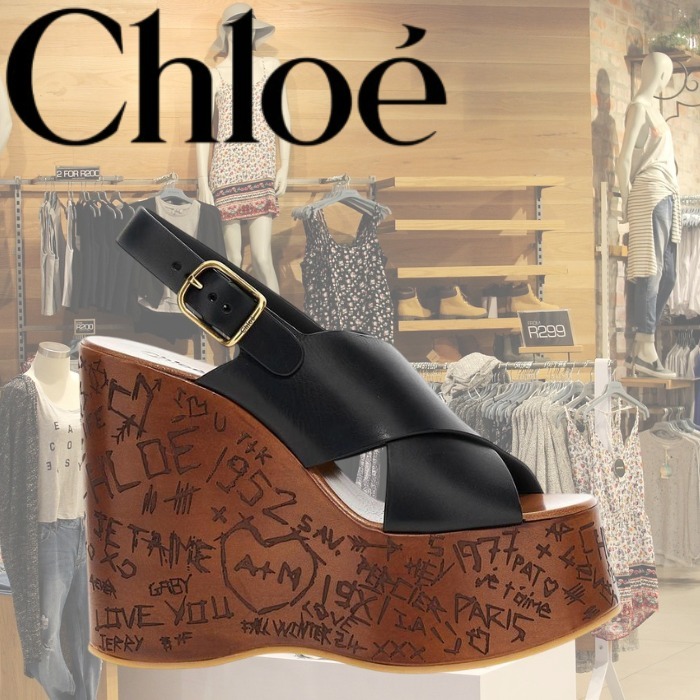 Chloe クロエ MAXIME ウェッジサンダル 送料/関税込 CHC24A02YLU
