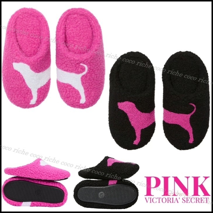 国内発送★VS PINK♥可愛い♪クローズトゥスリッパ