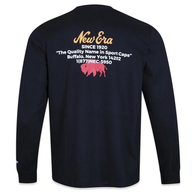 送料込追跡有《NEW ERA》ロゴヒストリー ロングスリーブTシャツ