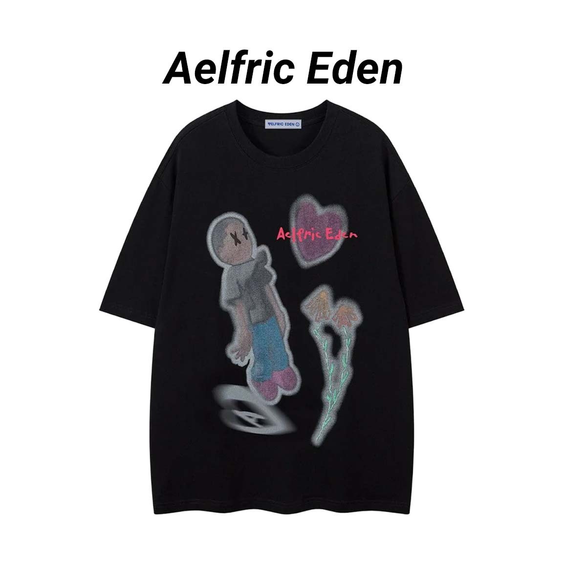 ◆Aelfric Eden◆Blurring Cartoon プリントTシャツ 送料込