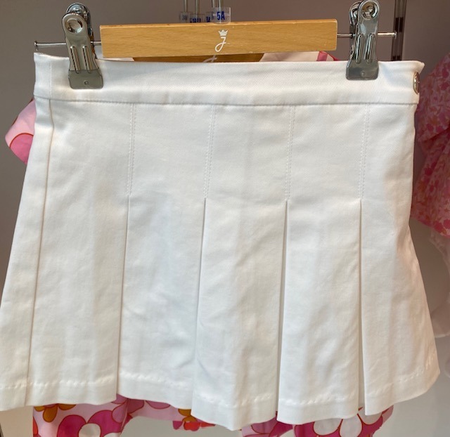 JACADI(ジャカディ) 上品な白いプリーツスカート 8-12歳