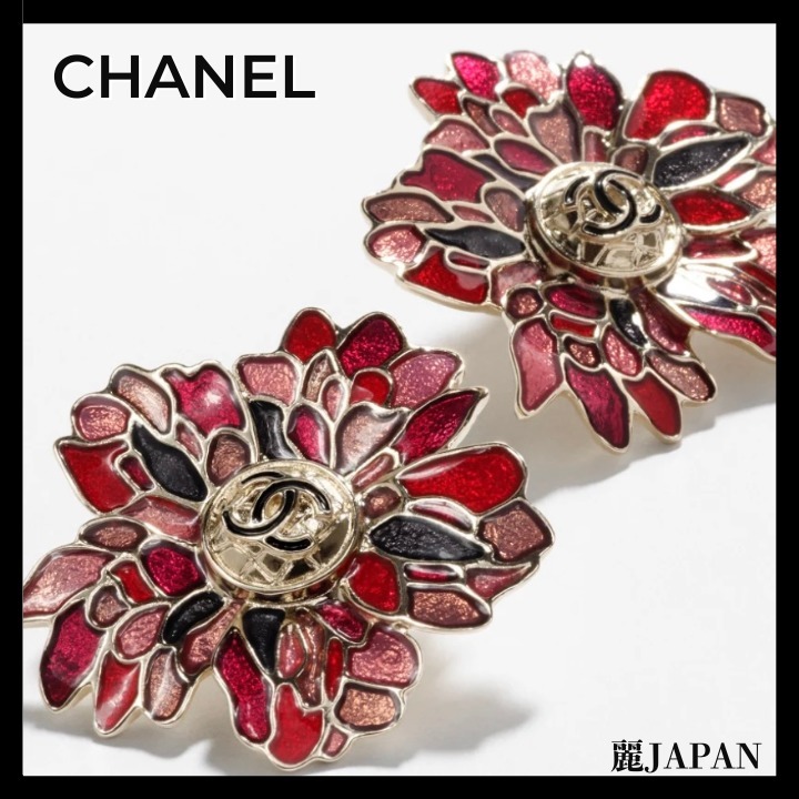 2025A♡【CHANEL】ピアス フラワー