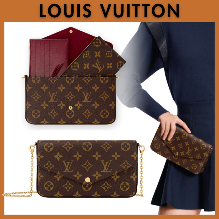 エレガントに映える☆LOUIS VUITTON☆チェーン付きフェリシー