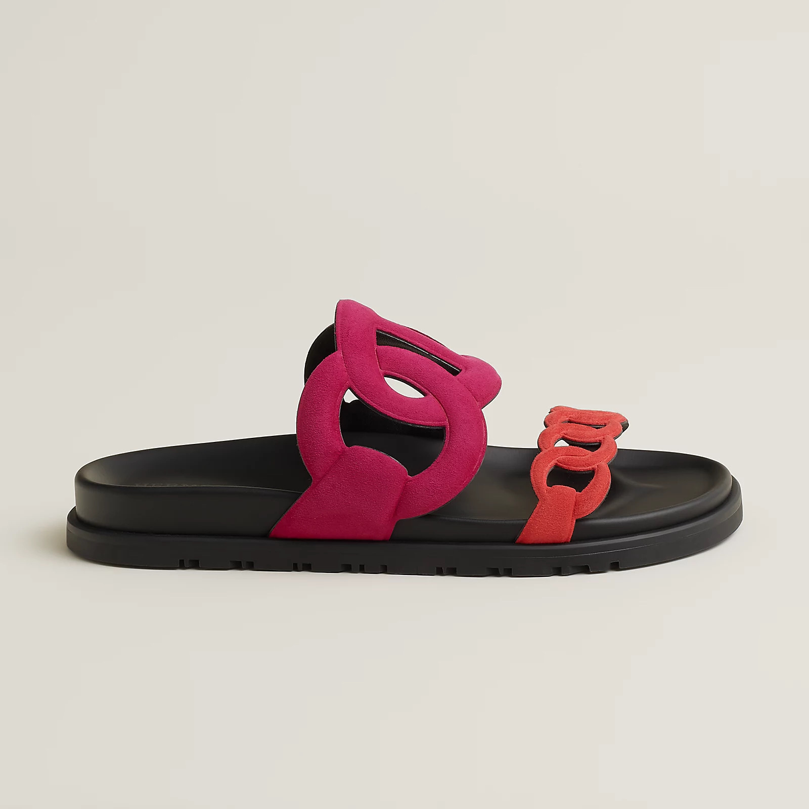 《日本未発売》HERMES シェーヌダンクル サンダル ローズ