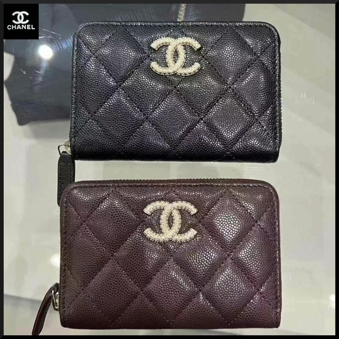 【プレゼントにも☆】CHANEL ジップ コインパース
