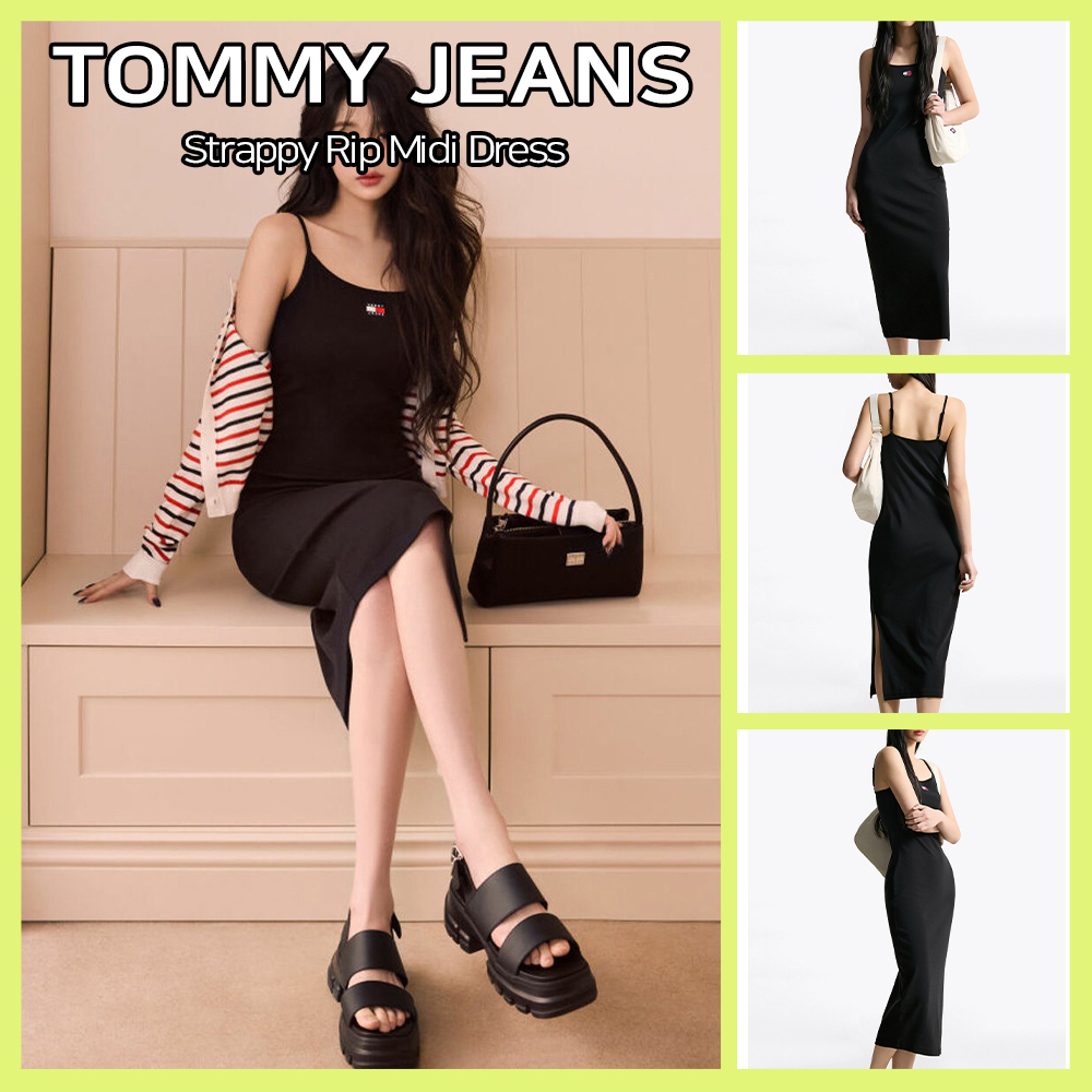 【 JEANS】Strappy Rip Midi Dress ★送料・関税込★
