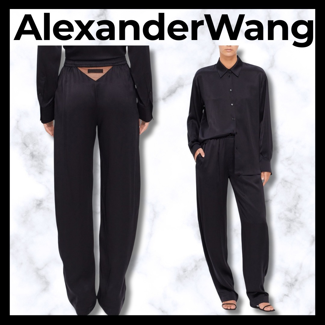 Alexander Wang■チュールカットアウトバック パネルパンツ ロゴ